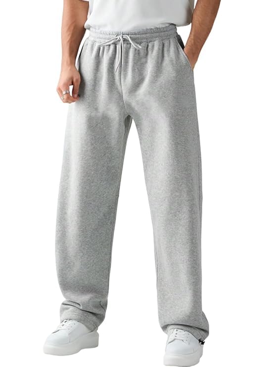 Men's Cotton Baggy Trackpants | Oversized Fit Streetwear & Gym Wear | Comfortable Casual Joggers for Men