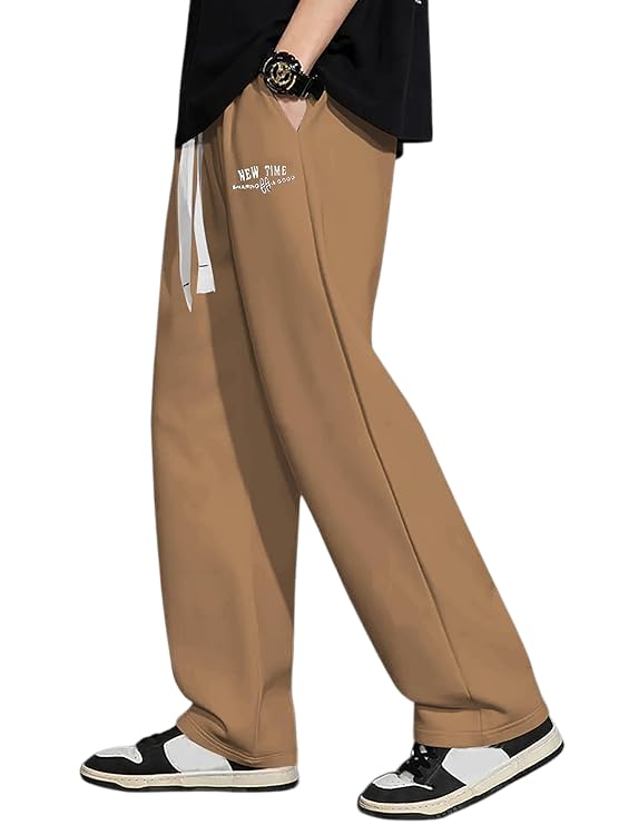 Men's Cotton Baggy Trackpants | Oversized Fit Streetwear & Gym Wear | Comfortable Casual Joggers for Men