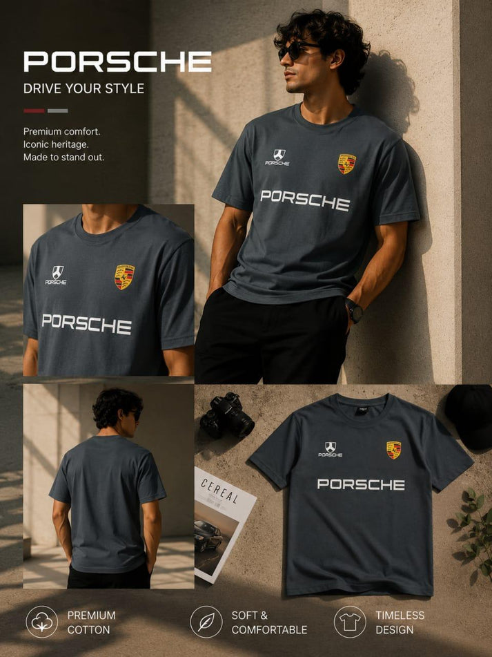 MFW Porsche Fanwear Drive-Style Regular Tee - Copy