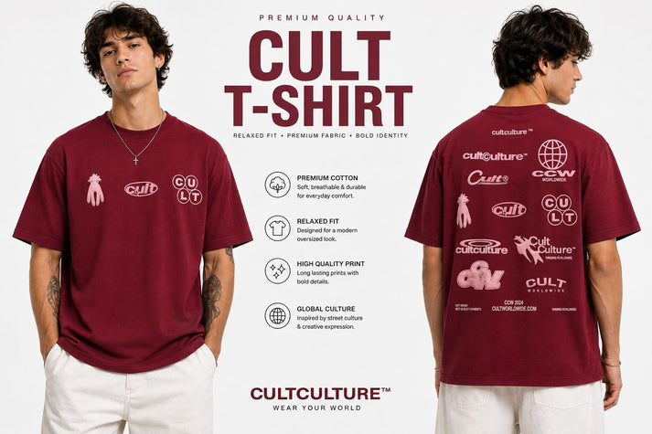 Cult Culture™ "Wear Your World" Oversized Tee