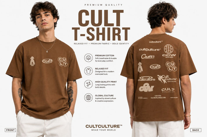 Cult Culture™ "Wear Your World" Oversized Tee
