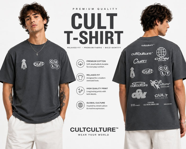 Cult Culture™ "Wear Your World" Oversized Tee