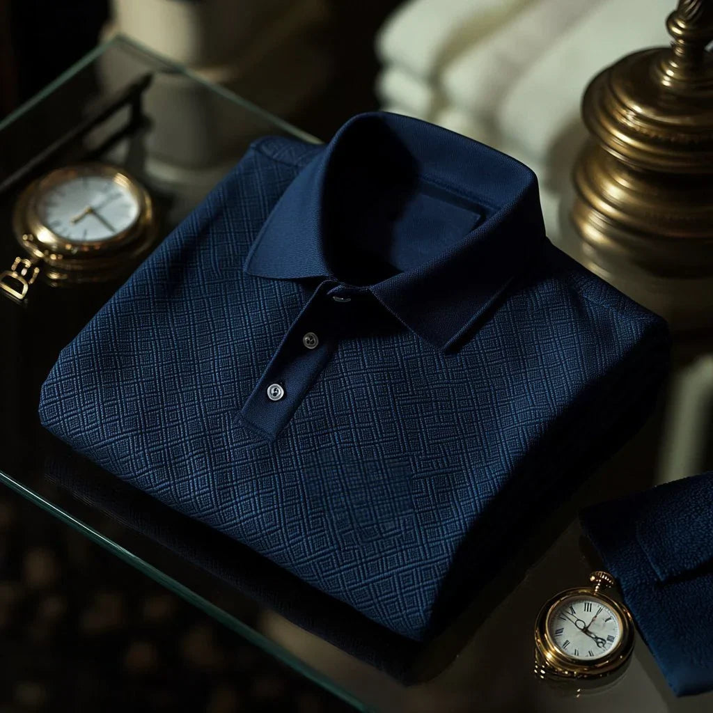 Premium Textured and Patterned Men's Polo Shirts Collection