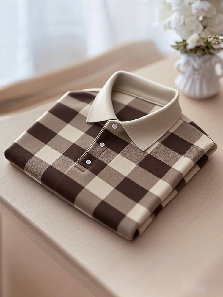 Premium Textured and Patterned Men's Polo Shirts Collection