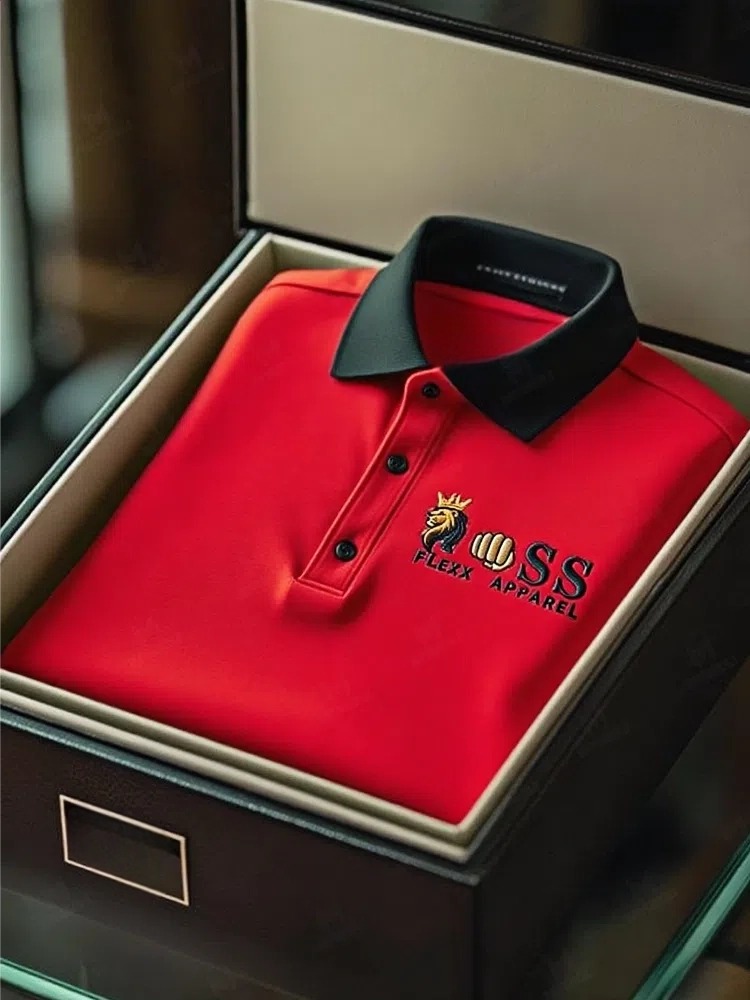 Premium Textured and Patterned Men's Polo Shirts Collection