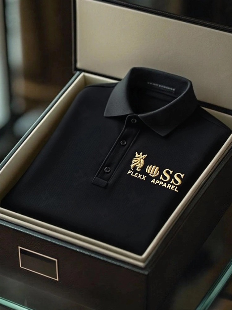 Premium Textured and Patterned Men's Polo Shirts Collection