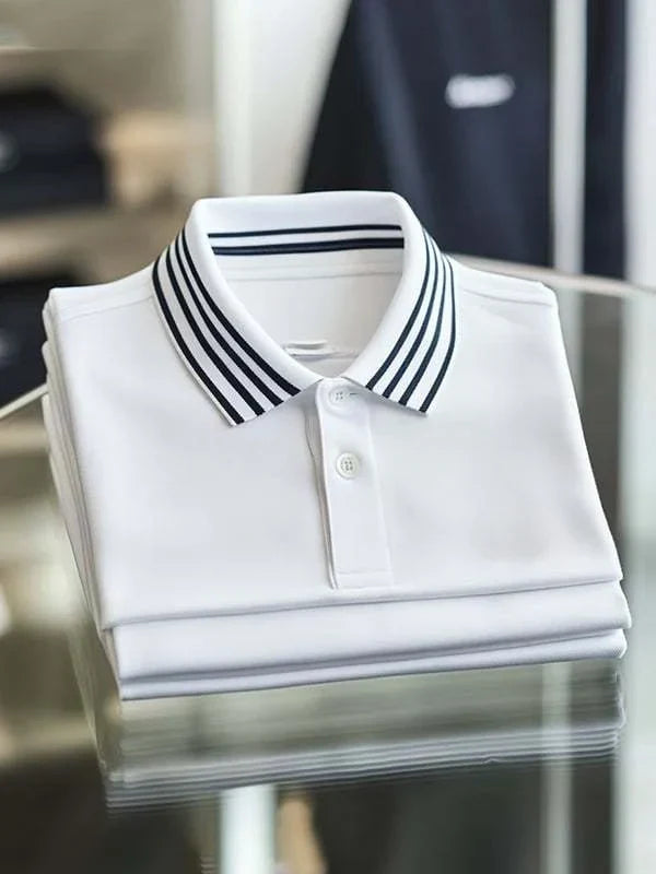 Premium Textured and Patterned Men's Polo Shirts Collection