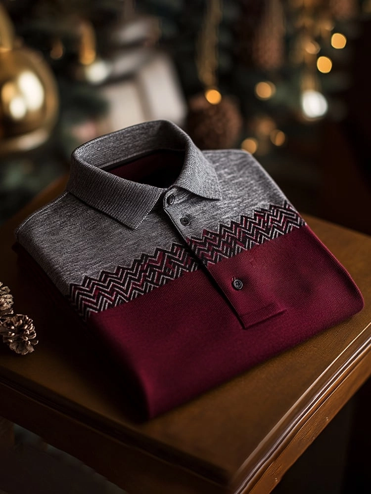 Premium Textured and Patterned Men's Polo Shirts Collection