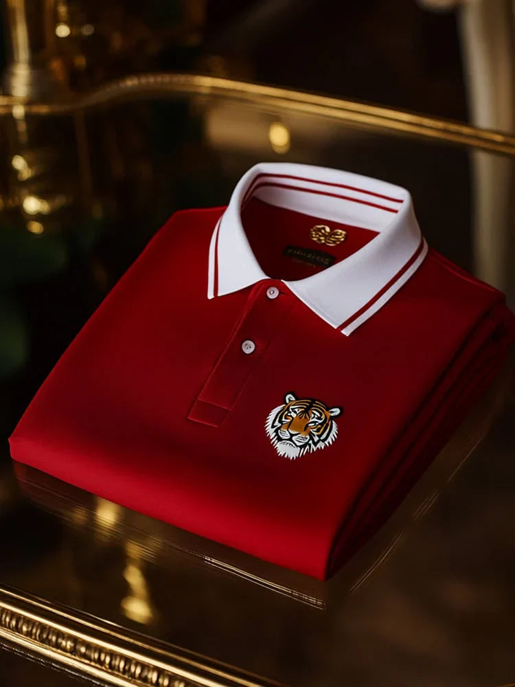Premium Textured and Patterned Men's Polo Shirts Collection