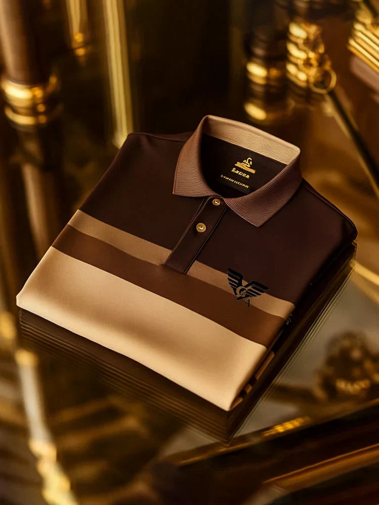 Premium Textured and Patterned Men's Polo Shirts Collection