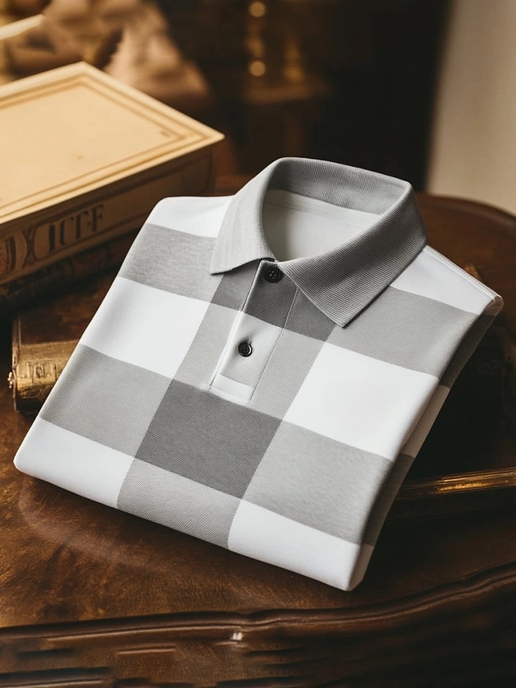 Premium Textured and Patterned Men's Polo Shirts Collection