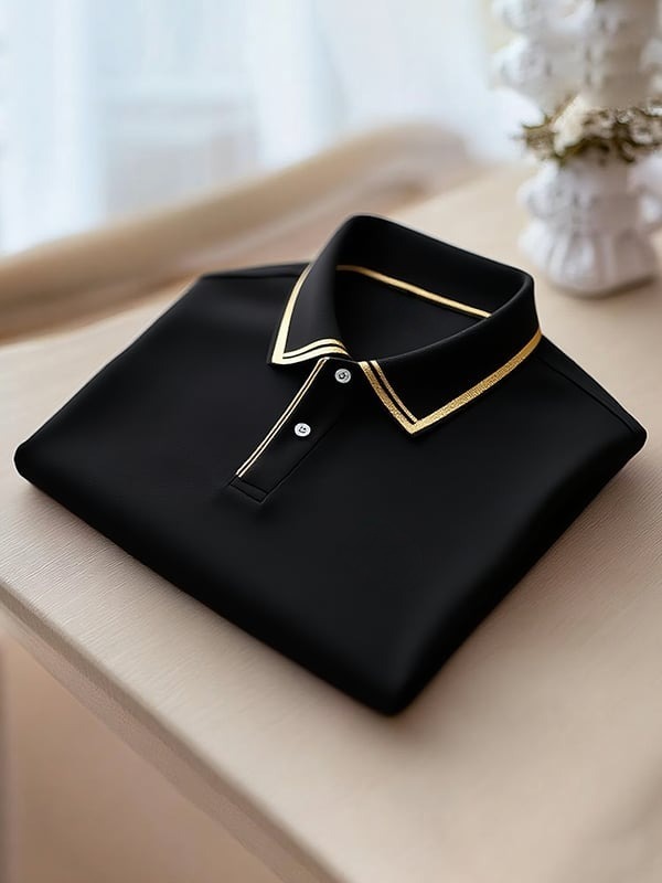 Premium Textured and Patterned Men's Polo Shirts Collection
