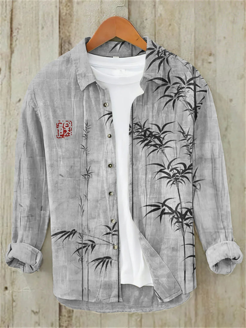 Premium Embroidered Linen Shirt