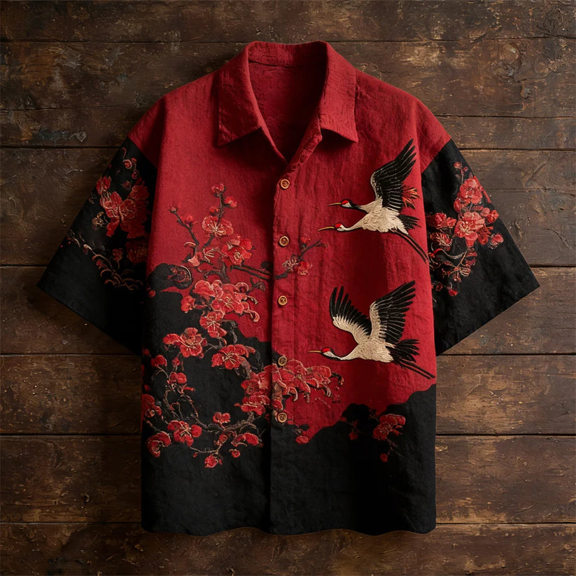 Premium Embroidered Linen Shirt