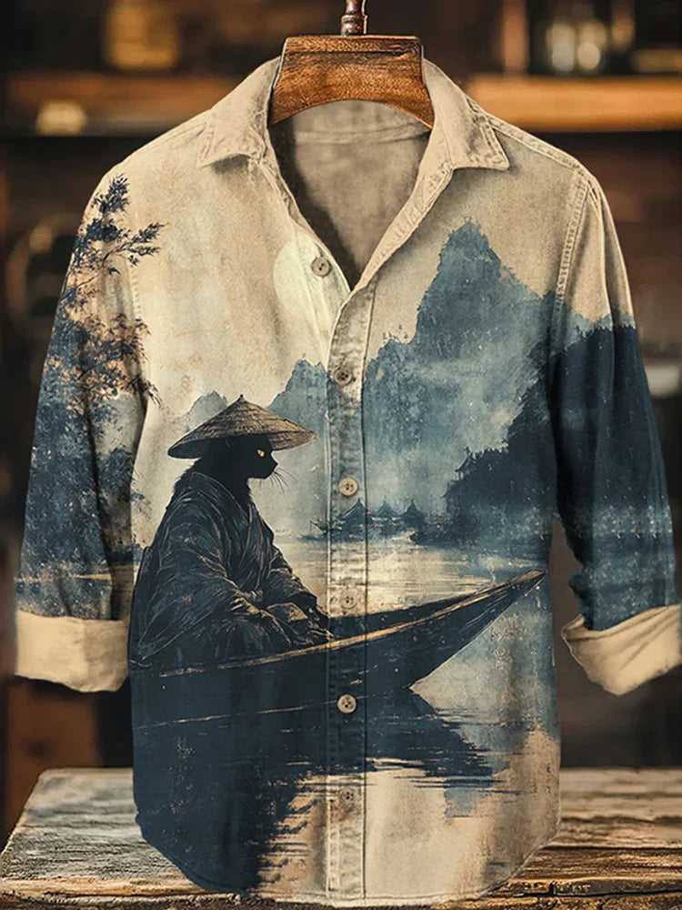 Premium Embroidered Linen Shirt