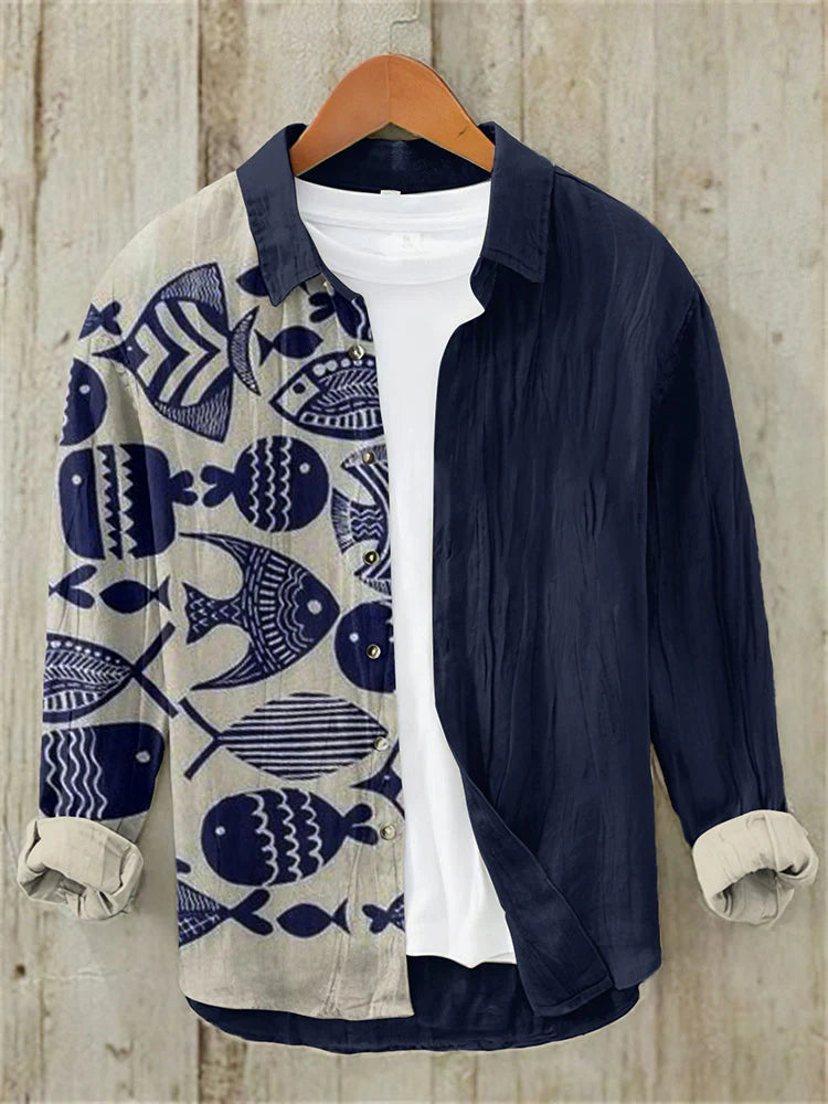 Premium Embroidered Linen Shirt