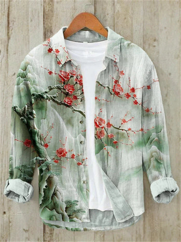 Premium Embroidered Linen Shirt