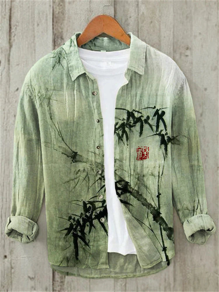 Premium Embroidered Linen Shirt
