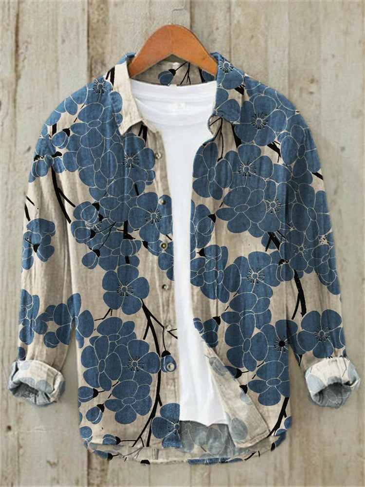 Premium Embroidered Linen Shirt