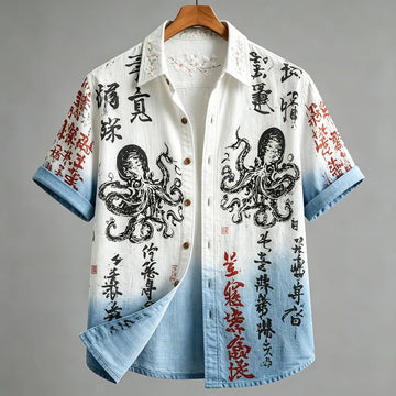 Premium Embroidered Linen Shirt