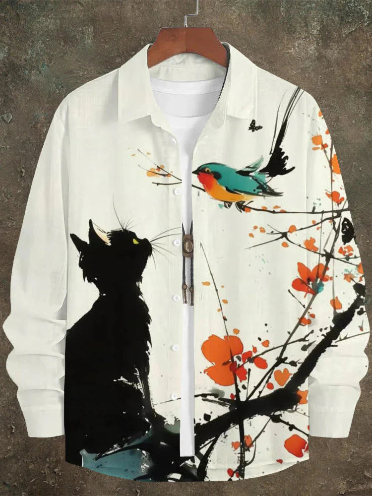 Premium Embroidered Linen Shirt