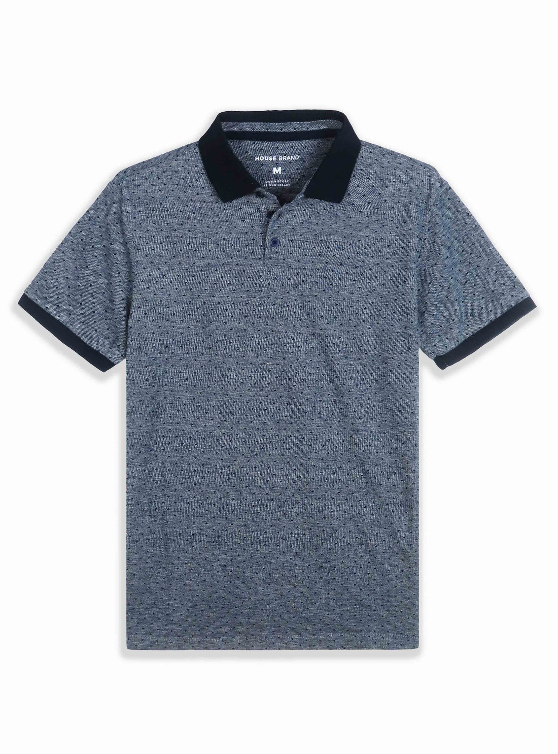 Medicine Men Navy Blue Fine Striped Polo T-Shirt