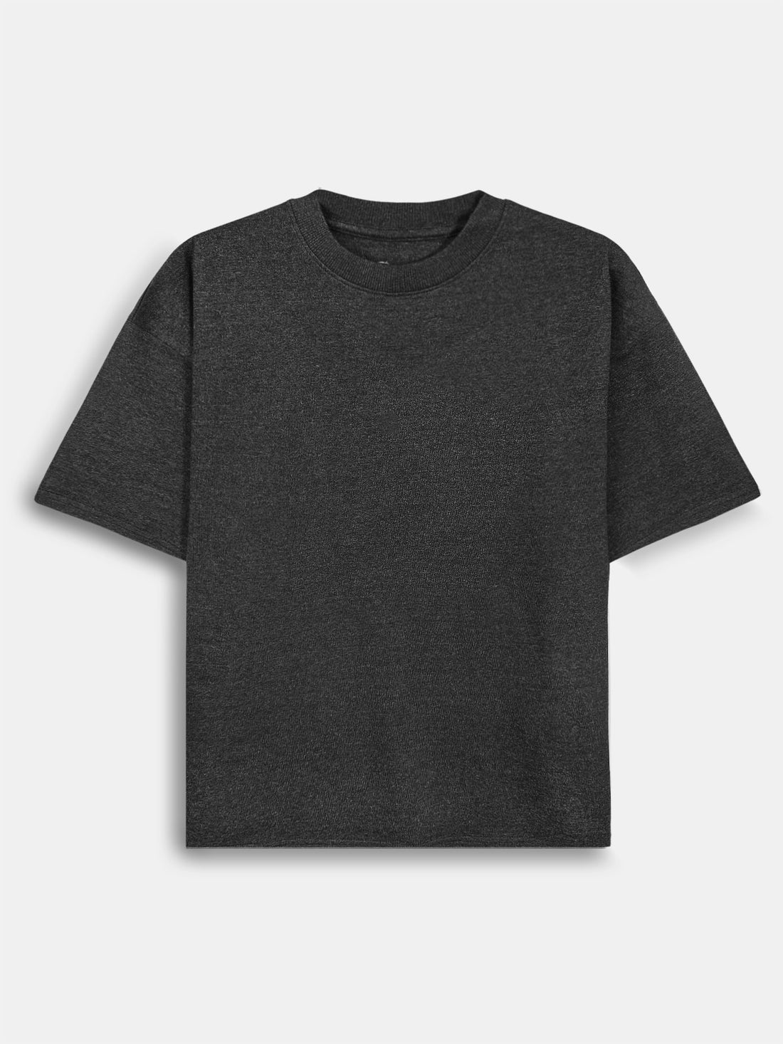 Westside Men Light Grey Melange Heavy Oversized T-Shirt