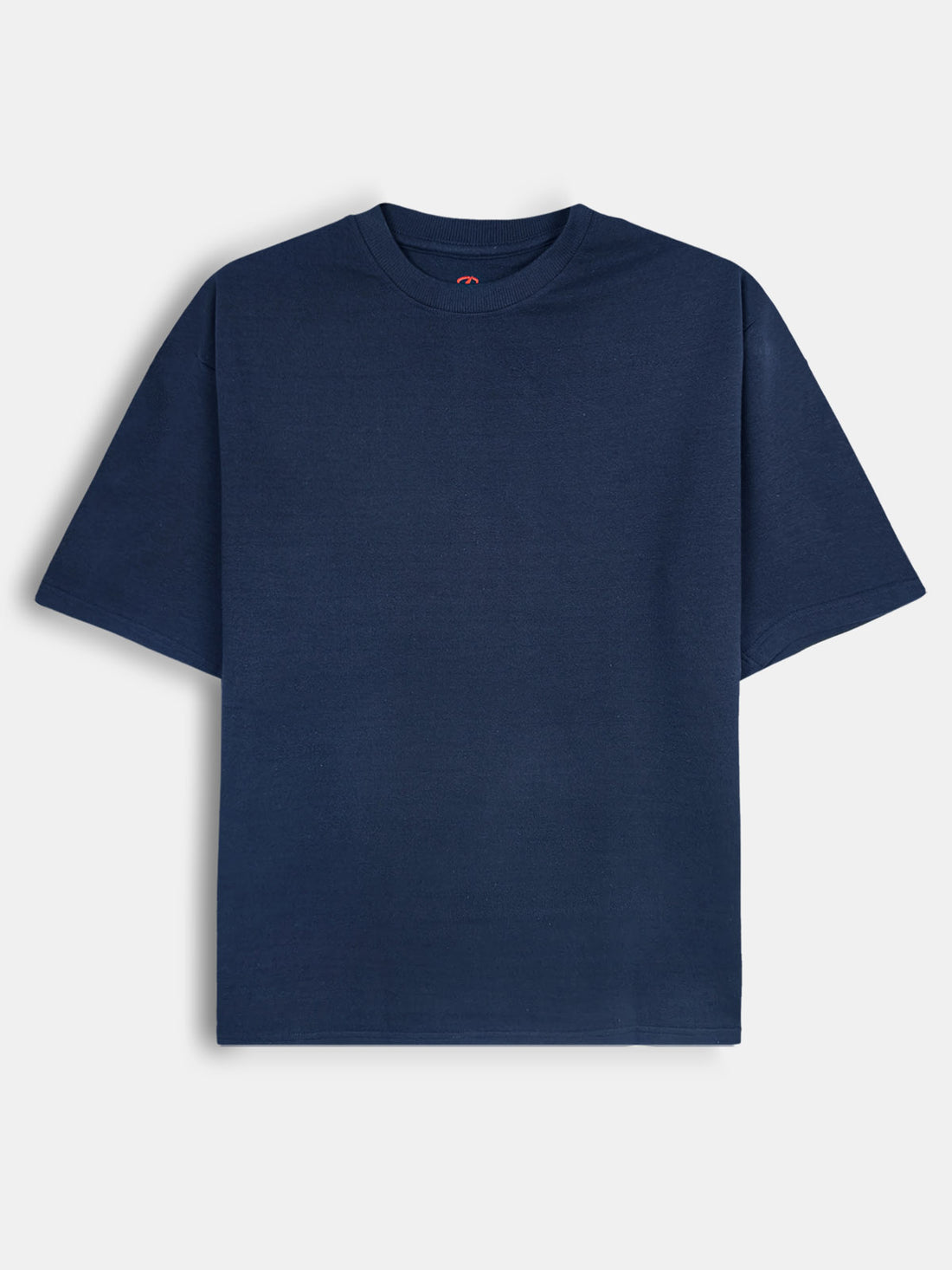 Premium Men Slate Blue Quarter-Zip Crinkle Polo Shirt